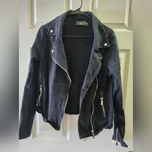 FIRM RARE/DEADSTOCK Foxblood L Black Moto Jacket